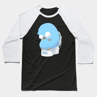 Golang Gopher Go Thinking Baseball T-Shirt